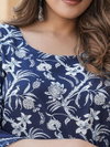 Navyblue Colour Rayon Printed Kurti With Pant Dupatta Bulk Orders In India Aaradhna 2054